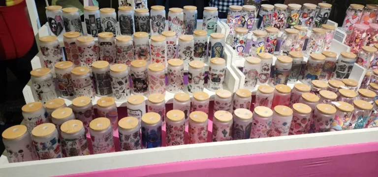 a group of candles on a table