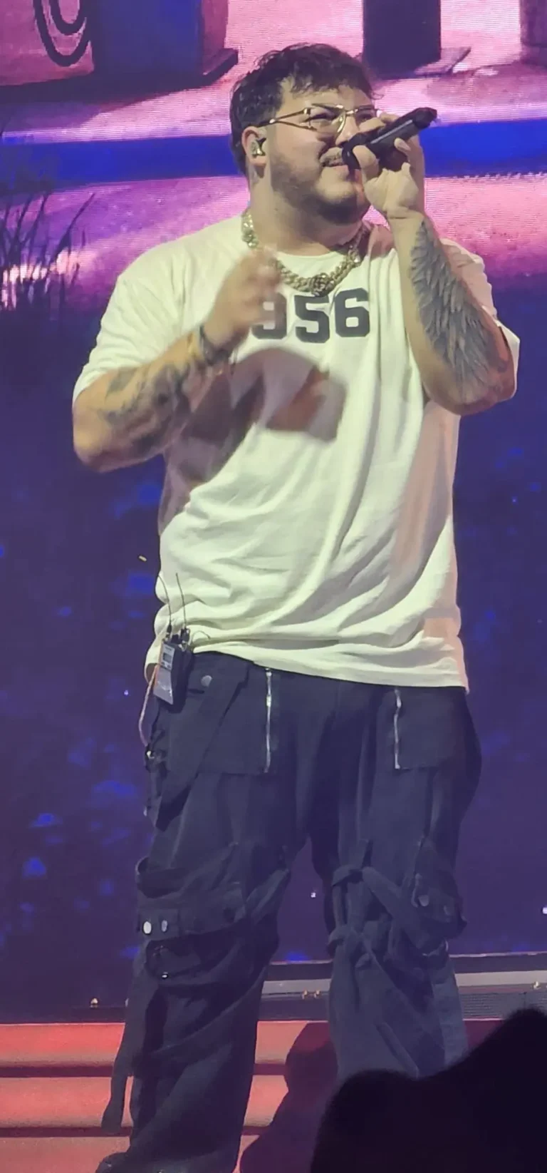 a man holding a microphone