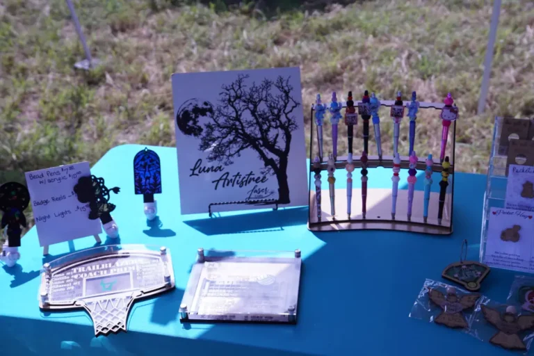 a table with objects on it