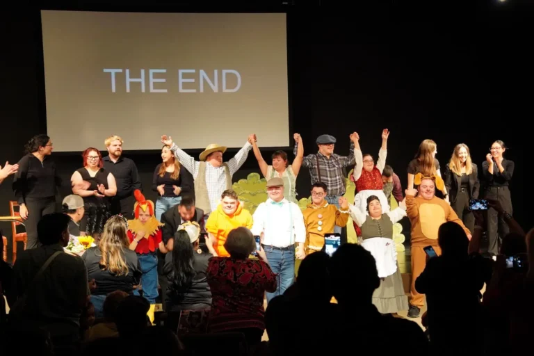 a group of people on a stage