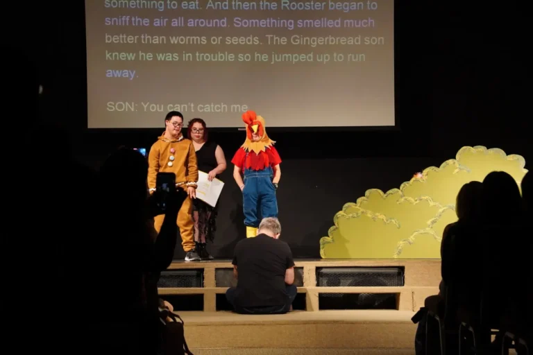 a group of people on stage