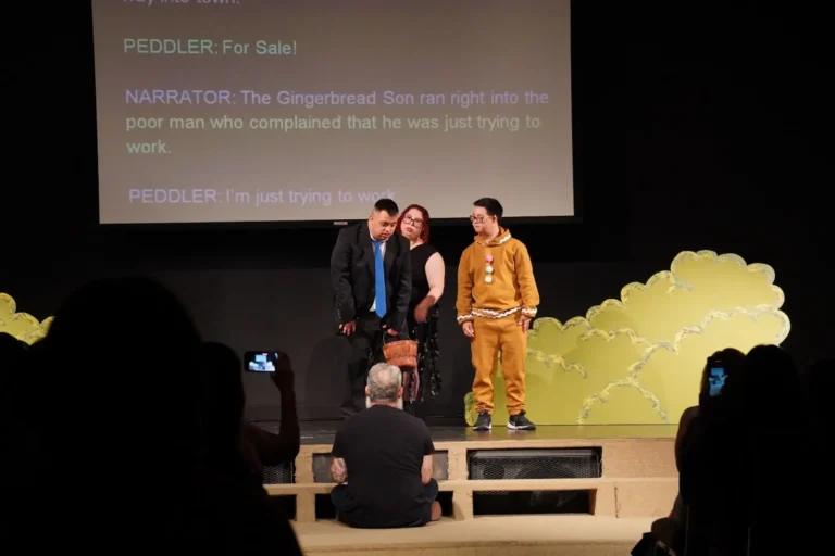 a group of people on a stage