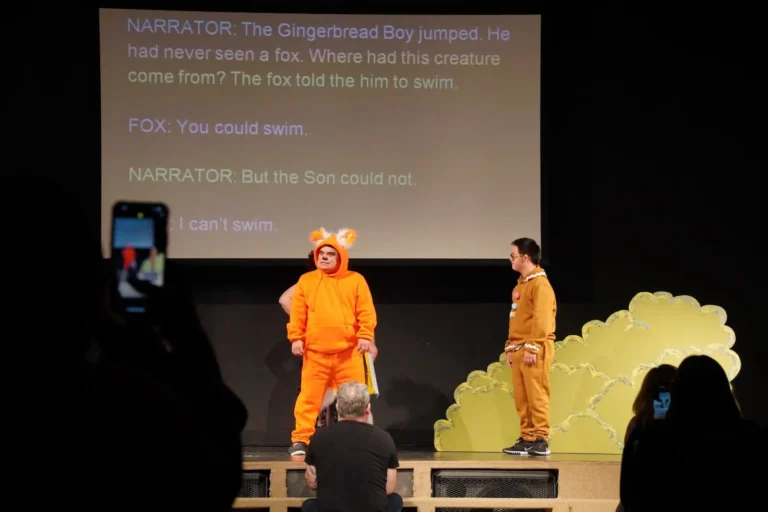 a group of people on a stage