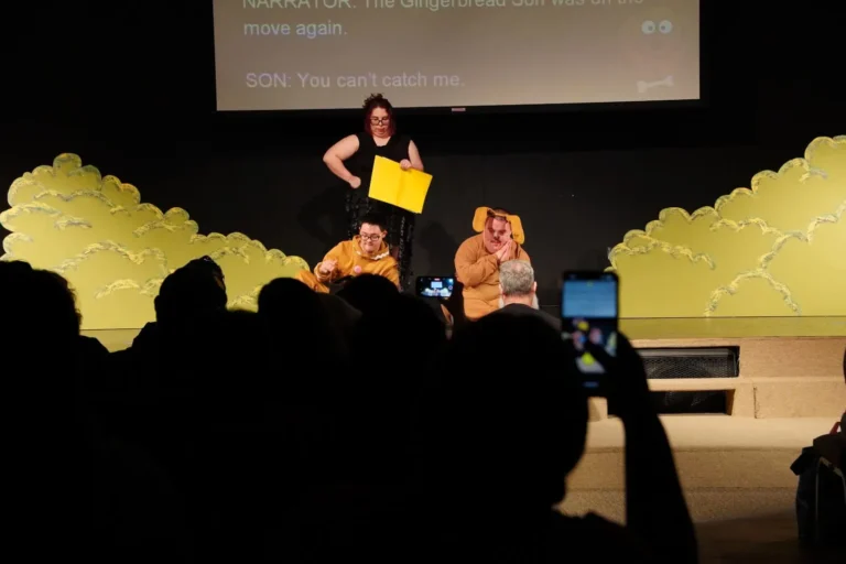 a group of people on a stage