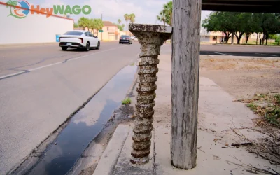 Giant Screw In Rio Grande City